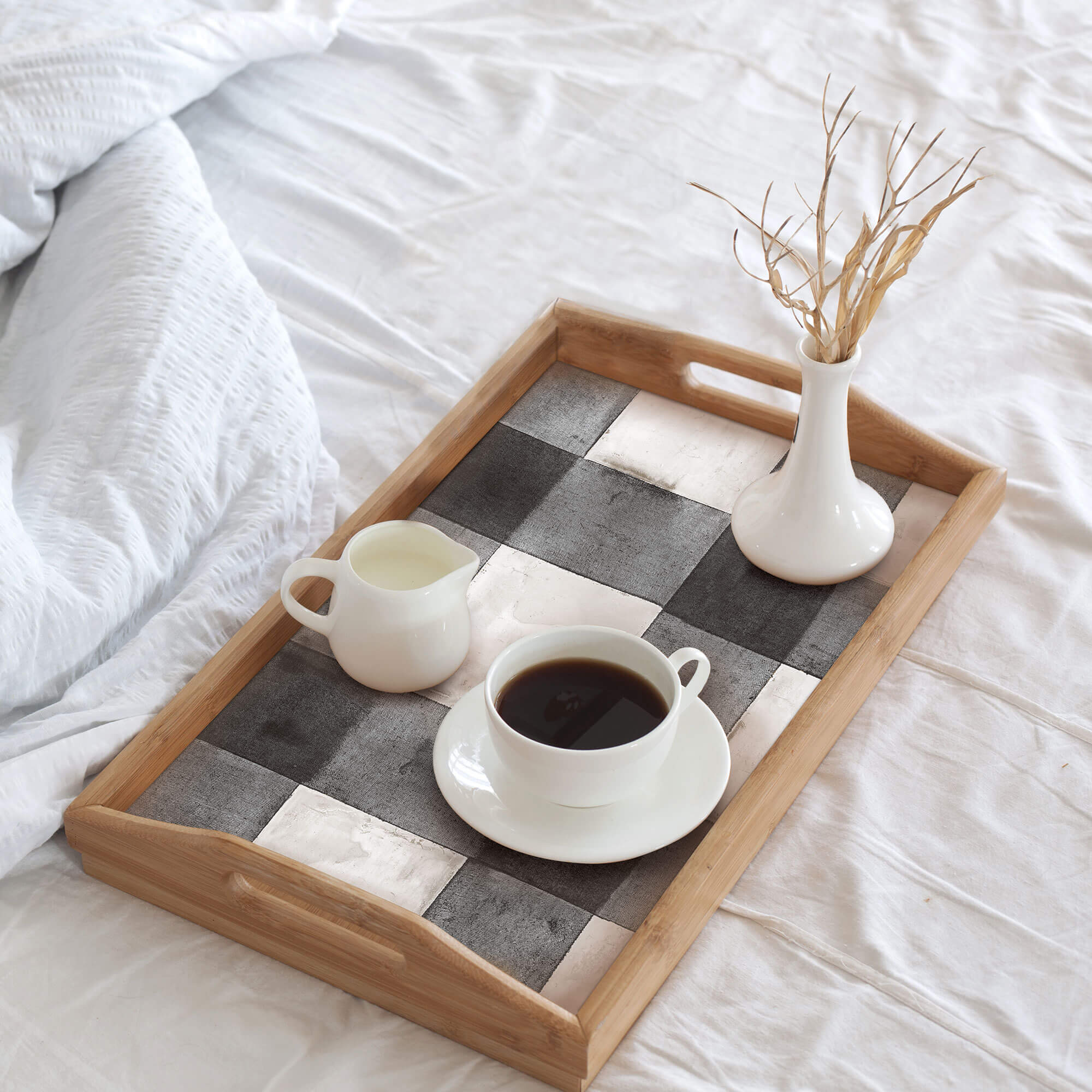 York Buffalo Plaid Peel & Stick Wallpaper - Black & White - Image 4