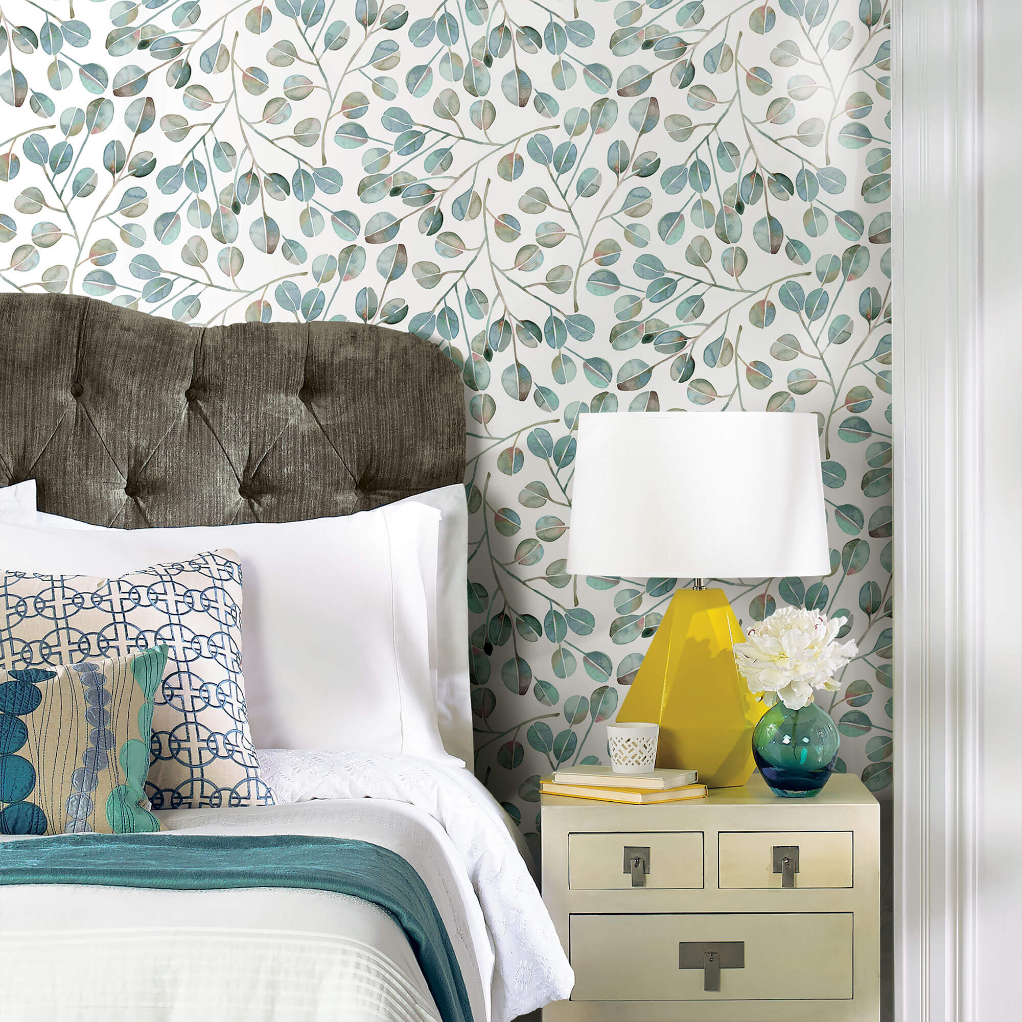 CatCoq Eucalyptus Peel & Stick Wallpaper - Gray - Image 3