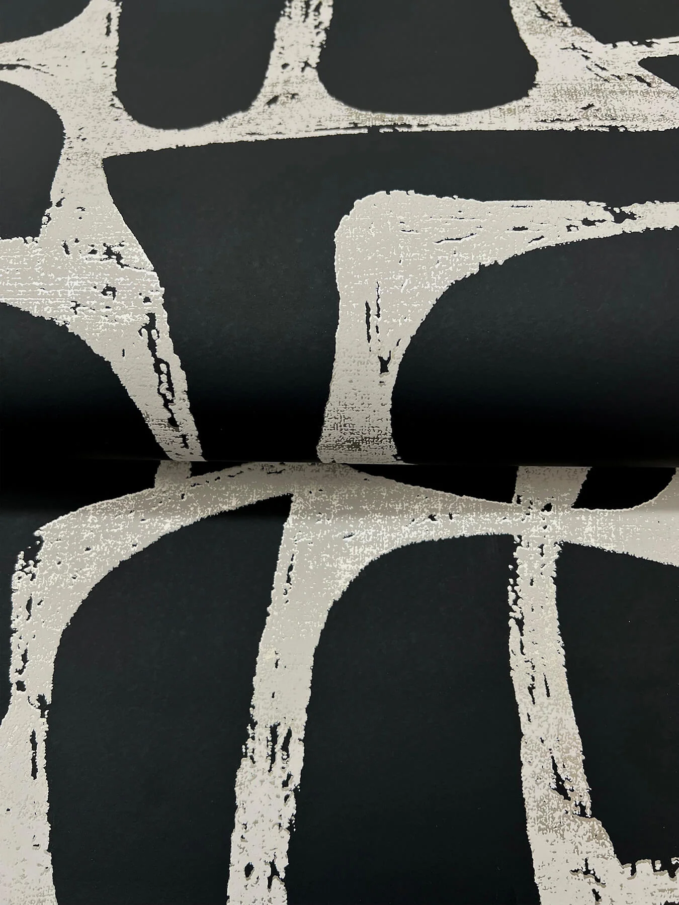 Candice Olson Decadence Craftsman Geometric Wallpaper - Black - Image 4