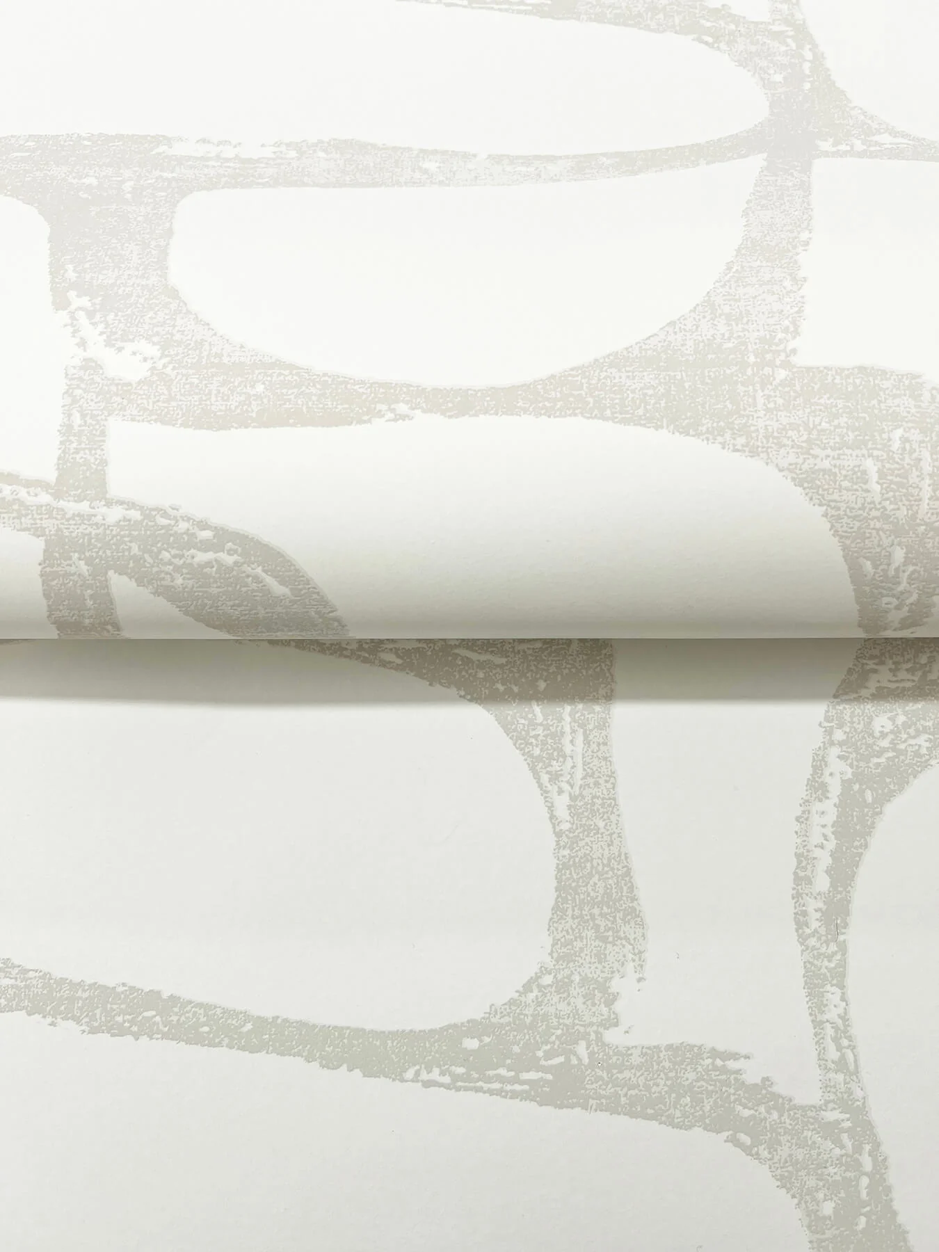 Candice Olson Decadence Craftsman Geometric Wallpaper - White & Soft Grey - Image 4