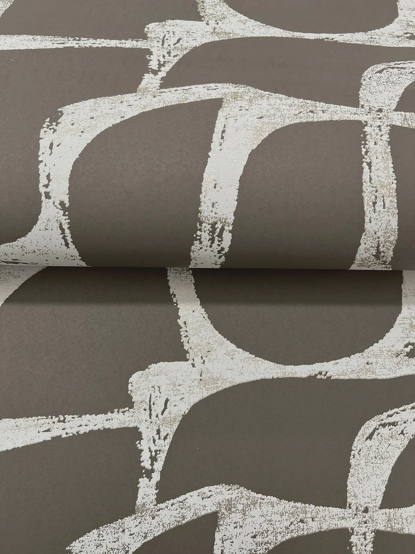 Candice Olson Decadence Craftsman Geometric Wallpaper - Mocha - Image 4