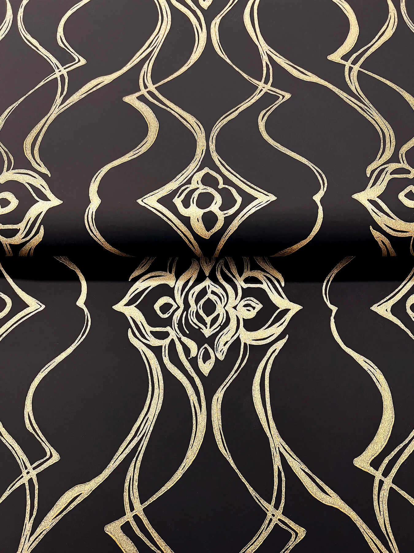 Candice Olson Decadence Pirouette Wallpaper - Black & Gold - Image 4