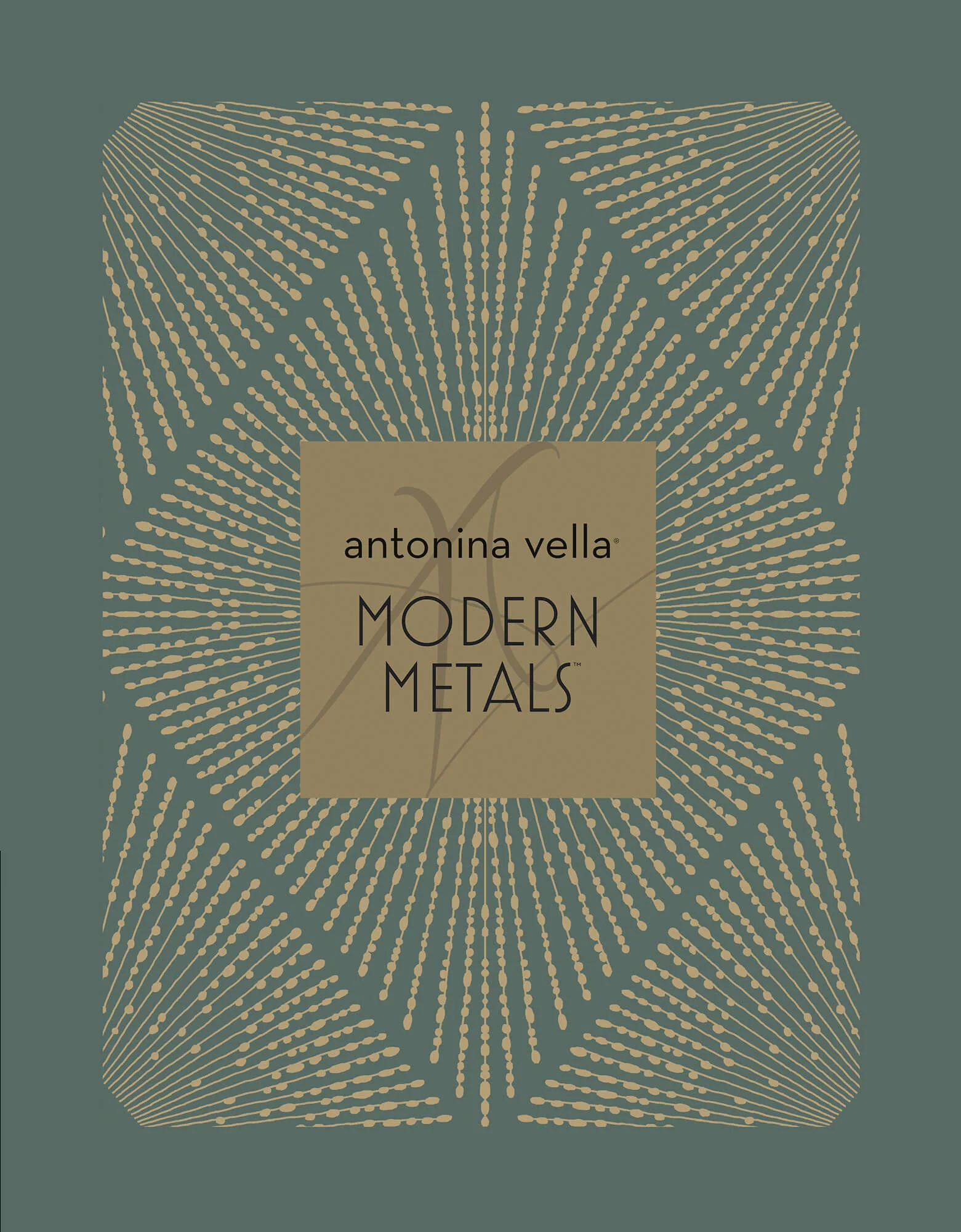 Antonina Vella Modern Metals Harlowe Wallpaper - White & Silver - Image 3