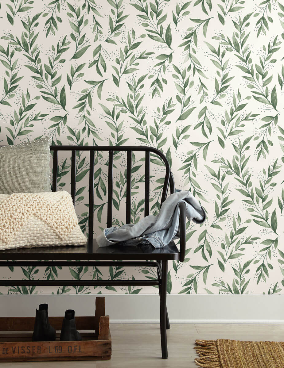 Magnolia Home Olive Branch Peel & Stick Wallpaper - Olive Grove - Image 3