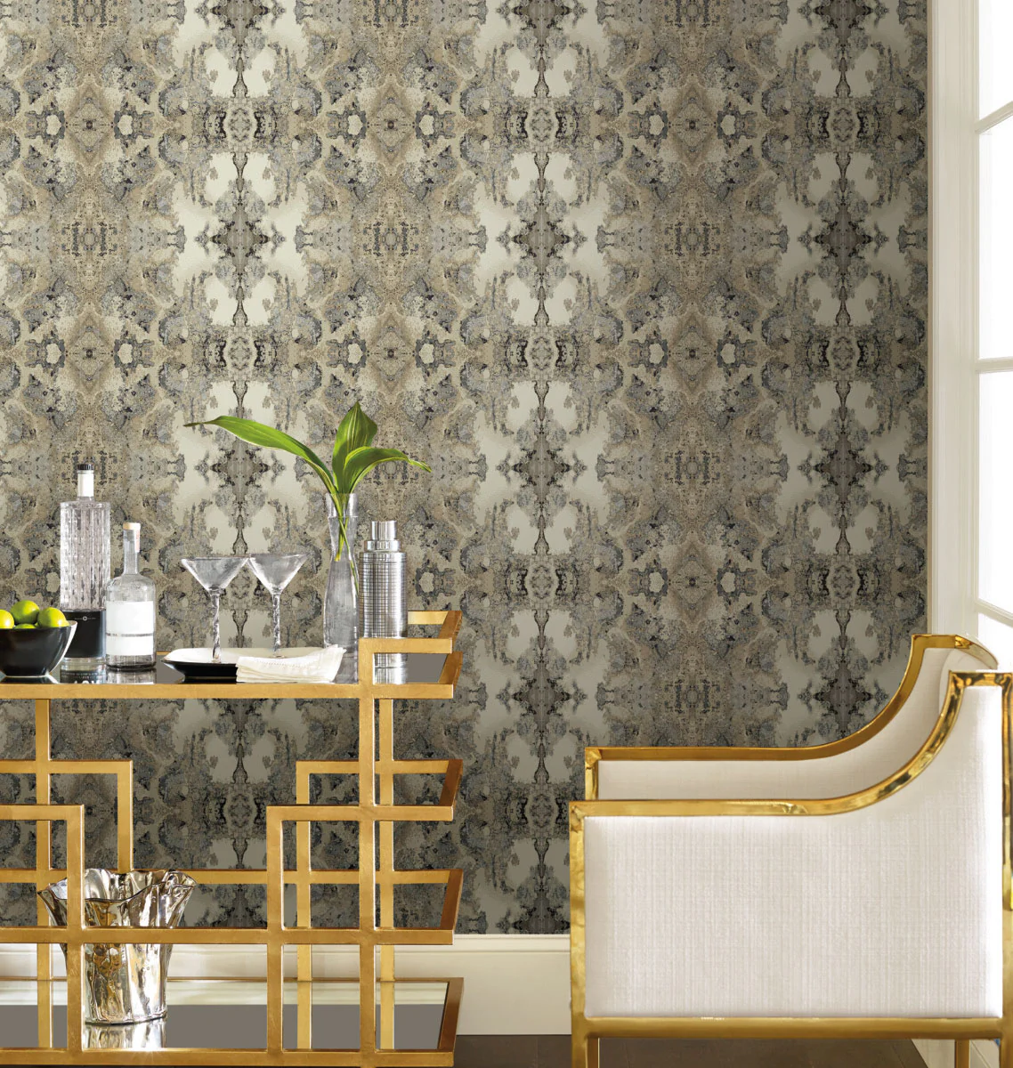 Simply Candice Inner Beauty Peel & Stick Wallpaper - Ivory - Image 3