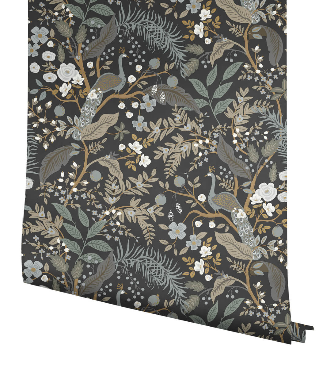 Rifle Paper Co. Peacock Garden Peel & Stick Wallpaper - Black - Image 4