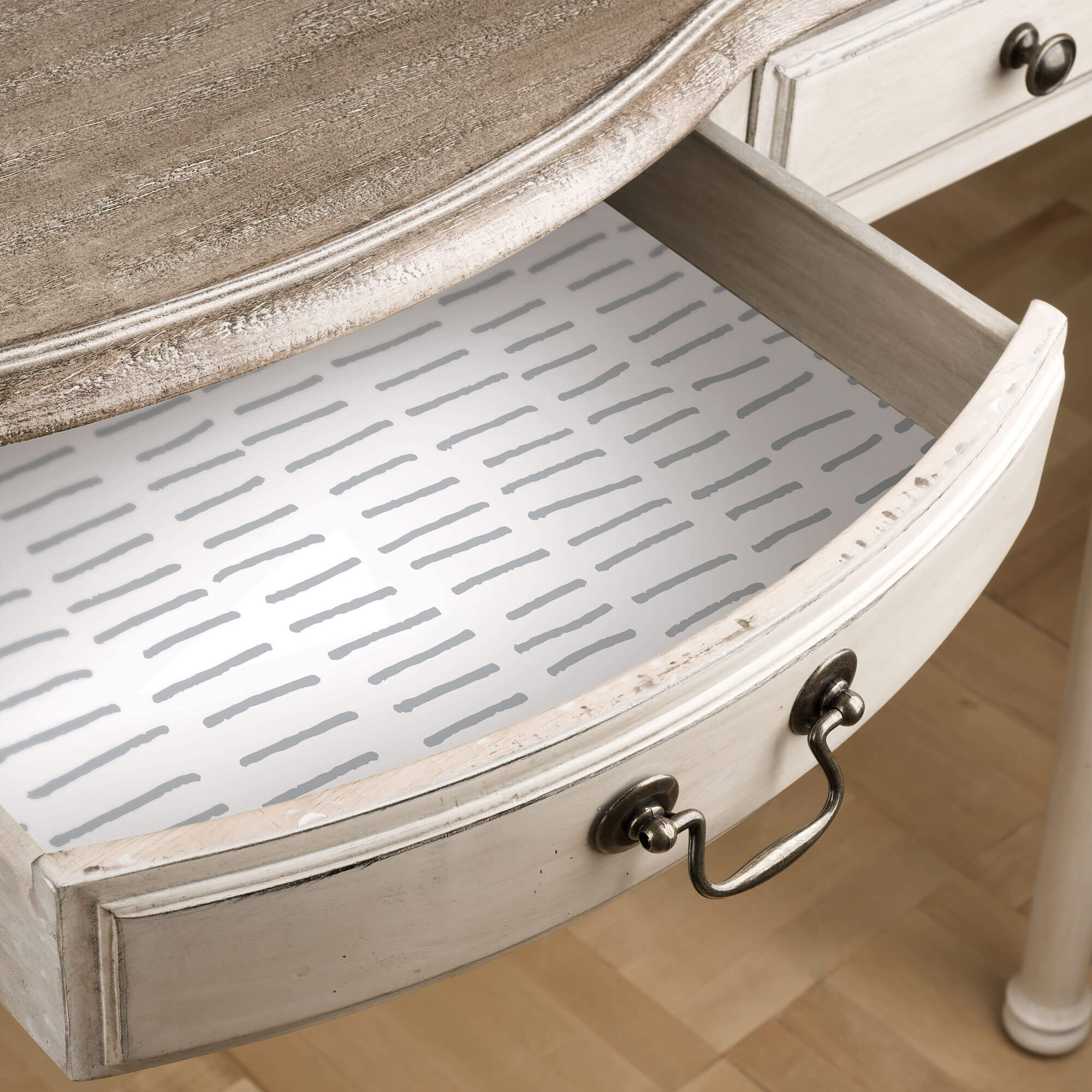 York Tick Mark Stripes Peel & Stick Wallpaper - Gray - Image 5